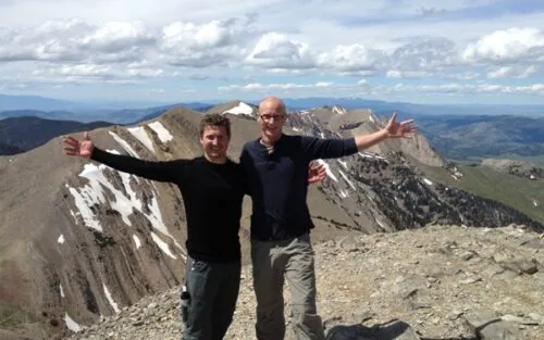 Steven and Jordan on Sacagawea Peak, Montana